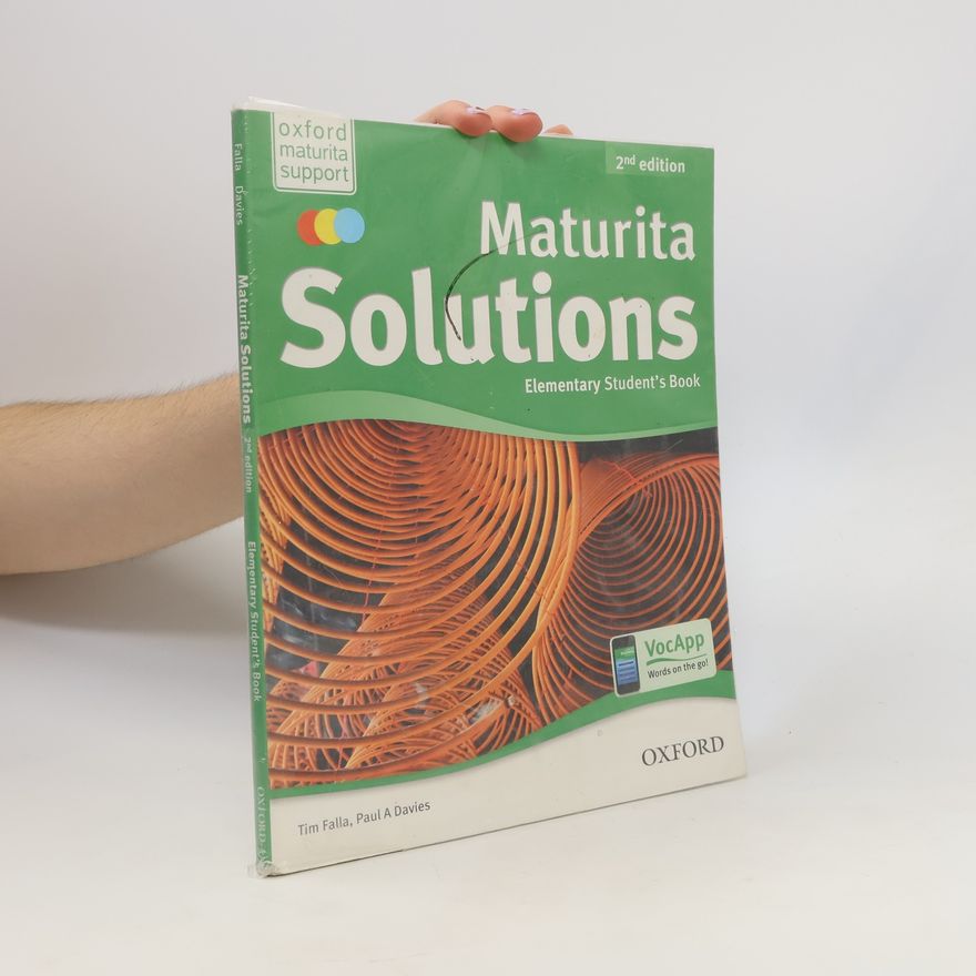 Tim Falla Maturita Solutions. Elementary Student´s book