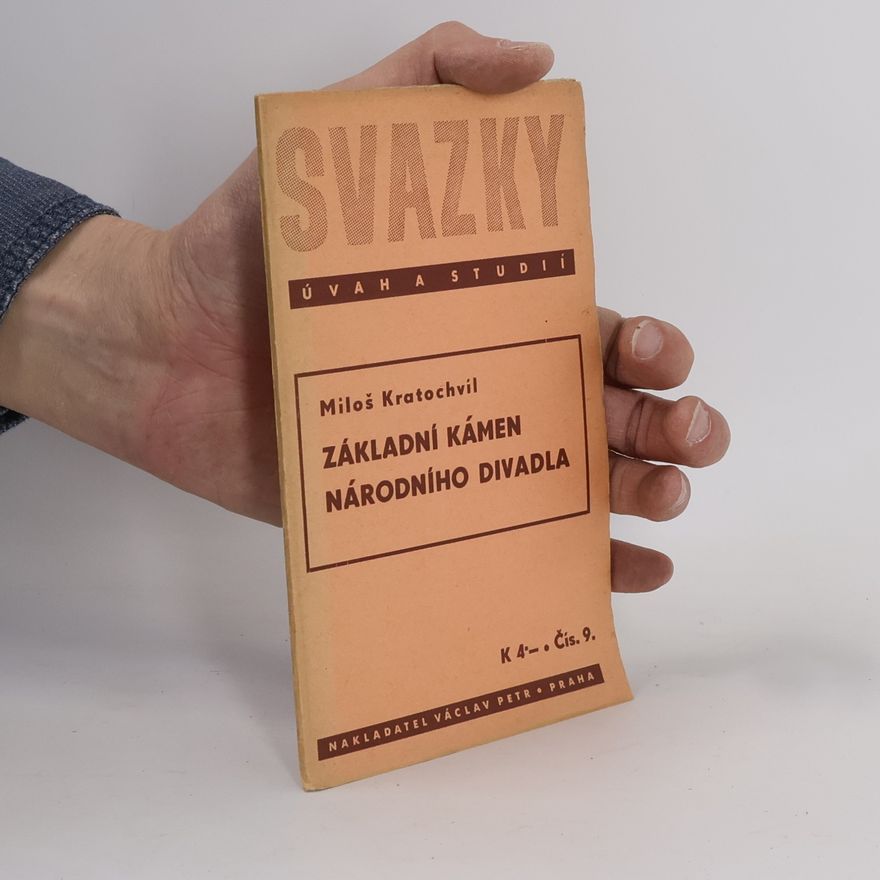 Miloš Kratochvíl Základní kámen Národního divadla.