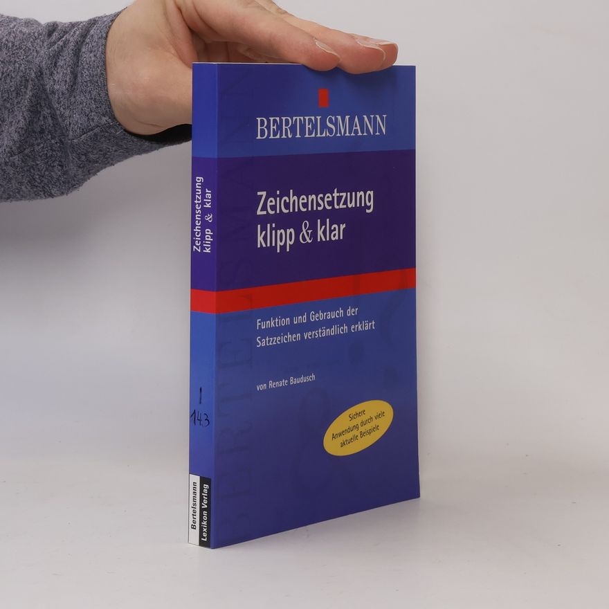 Renate Baudusch Zeichensetzung klipp & klar