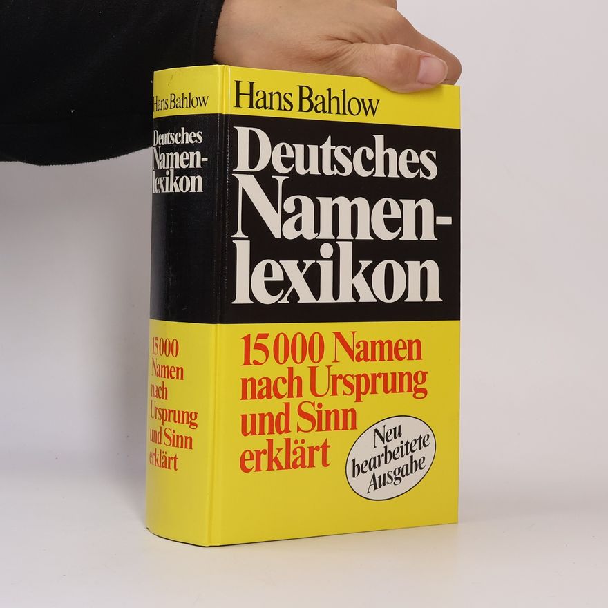 Hans Bahlow Deutsches Namenlexikon