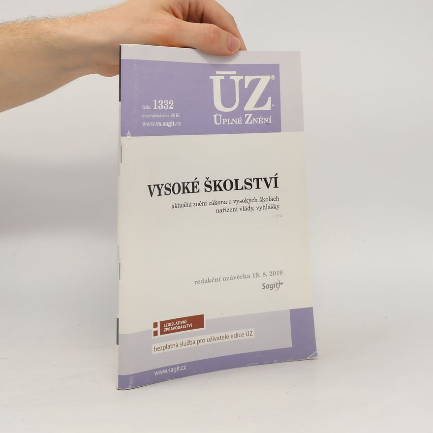 Collectif d'auteurs ÚZ 1332 Vysoké školství