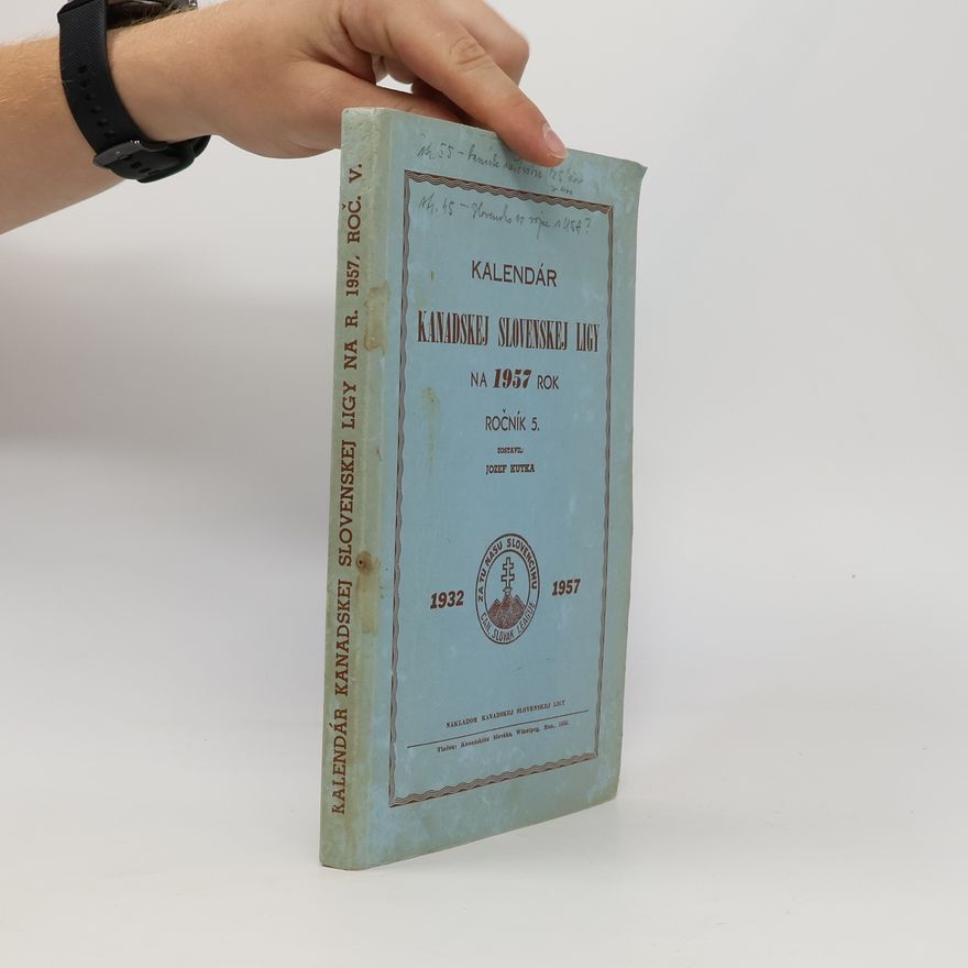 Jozef Kutka Kalendár Kan. Slovenskej ligy za obyčajný rok 1957