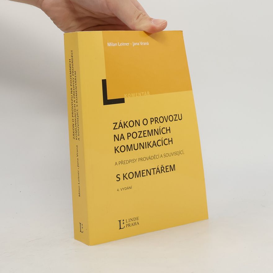 Milan Leitner Zákon o provozu na pozemních komunikacích