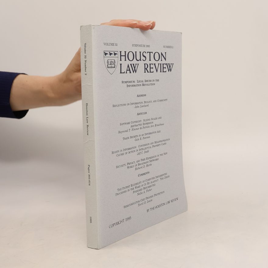 Autorenkollektiv Houston Law Review. Volume 32, Number 2