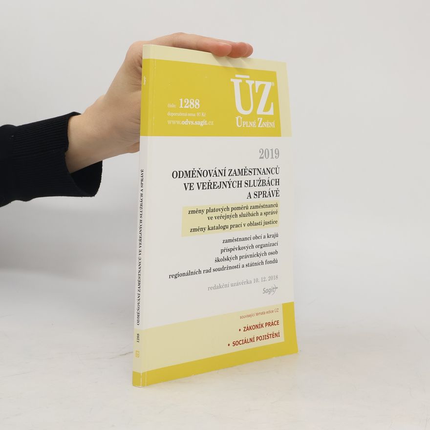 Collectif d'auteurs ÚZ č. 1288 - Odměňování zaměstnanců ve veřejných službách a správě, 2019