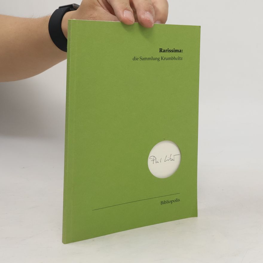 AA.VV. Rarissima: die Sammlung Krumbholtz