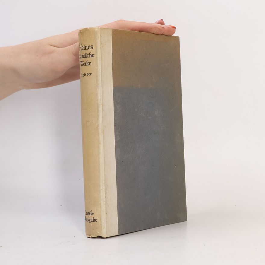 Heinrich Heine Sämtliche Werke. Registerband