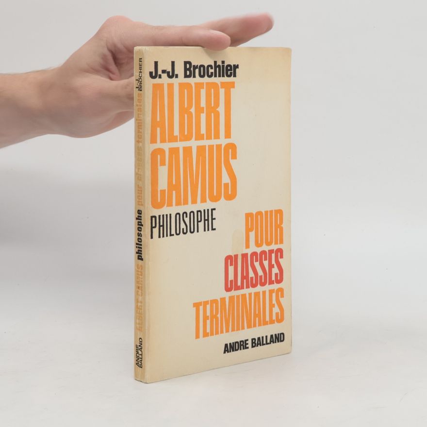J.-J. Brochier Albert Camus
