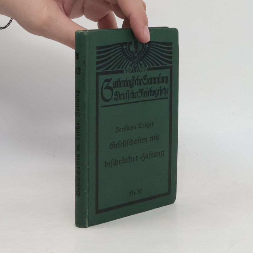 Hans Crüger  Gesellschaften mit beschränkter Haftung