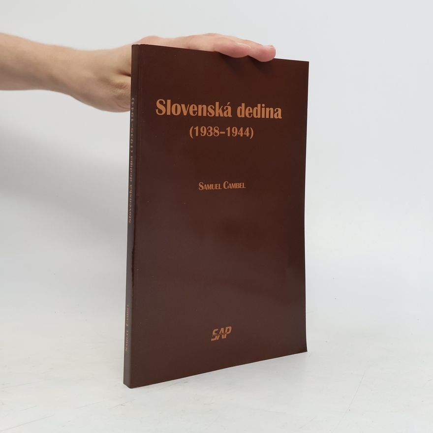 Samuel Cambel Slovenská dedina (1938 - 1944)
