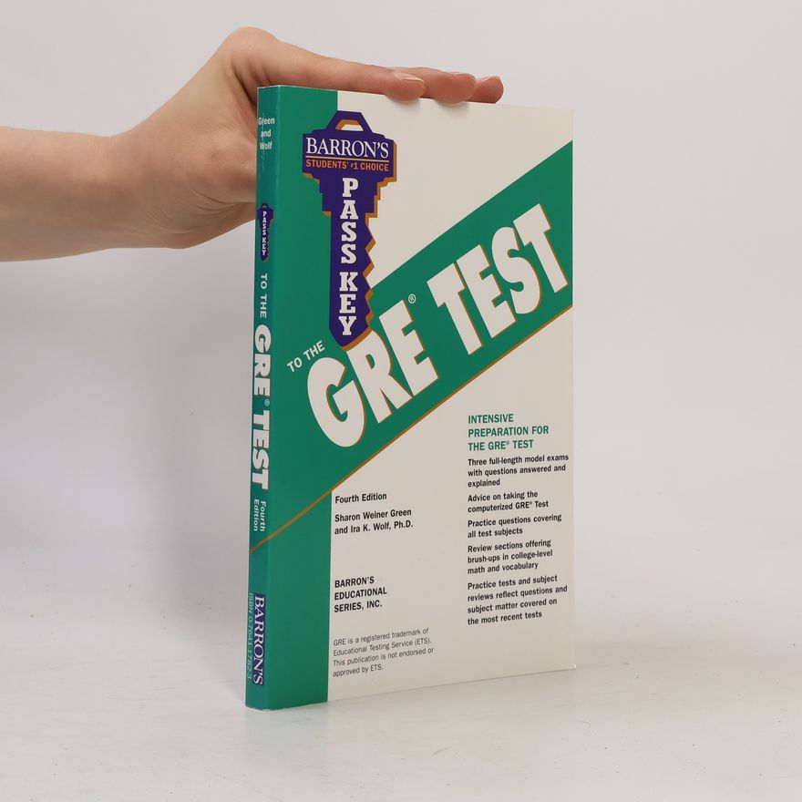 Sharon Weiner Green Barron's Pass Key to the GRE Test