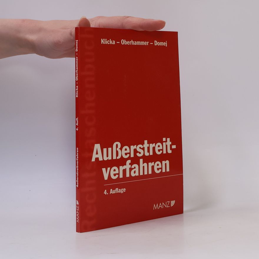 Thomas Klicka Außerstreitverfahren - 4. Auflage