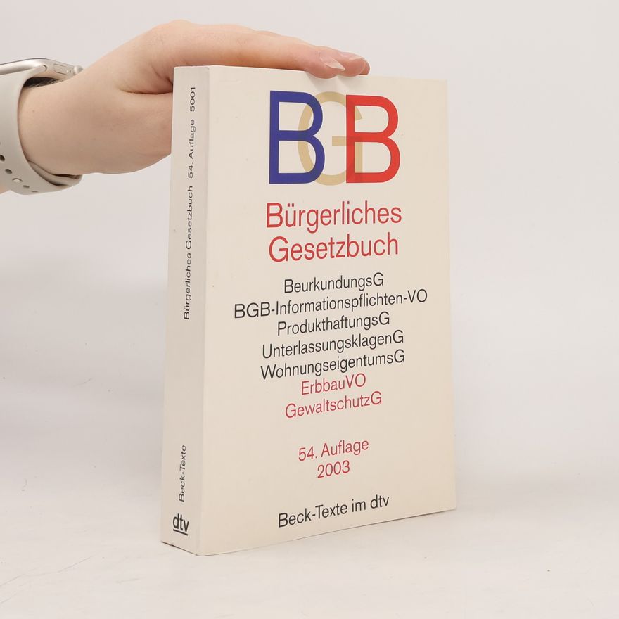 Collectif d'auteurs Bürgerliches Gesetzbuch
