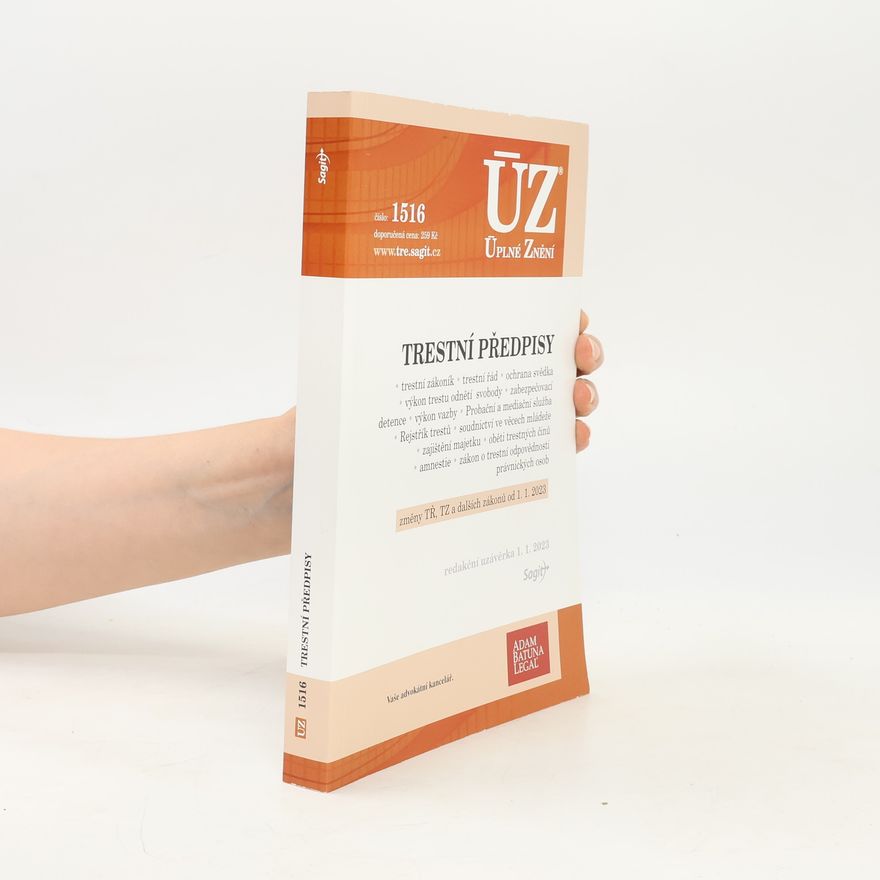 Autores varios Trestní předpisy [ÚZ 2023 č. 1516]