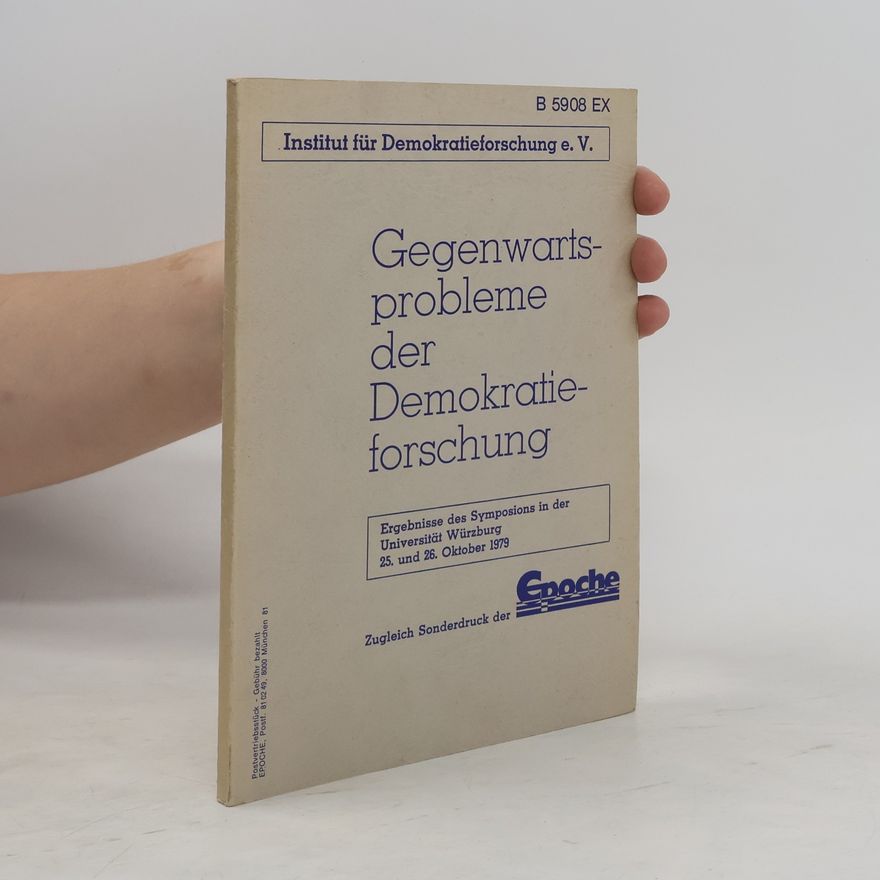 Autorenkollektiv Gegenwartsprobleme der Demokratieforschung