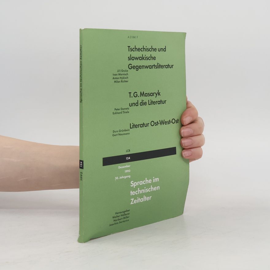 Walter Höllerer Tschechische und slowakische Gegenwartsliteratur