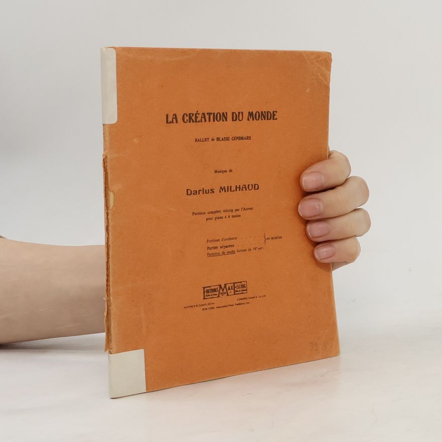 Darlus Milhaud La création du monde