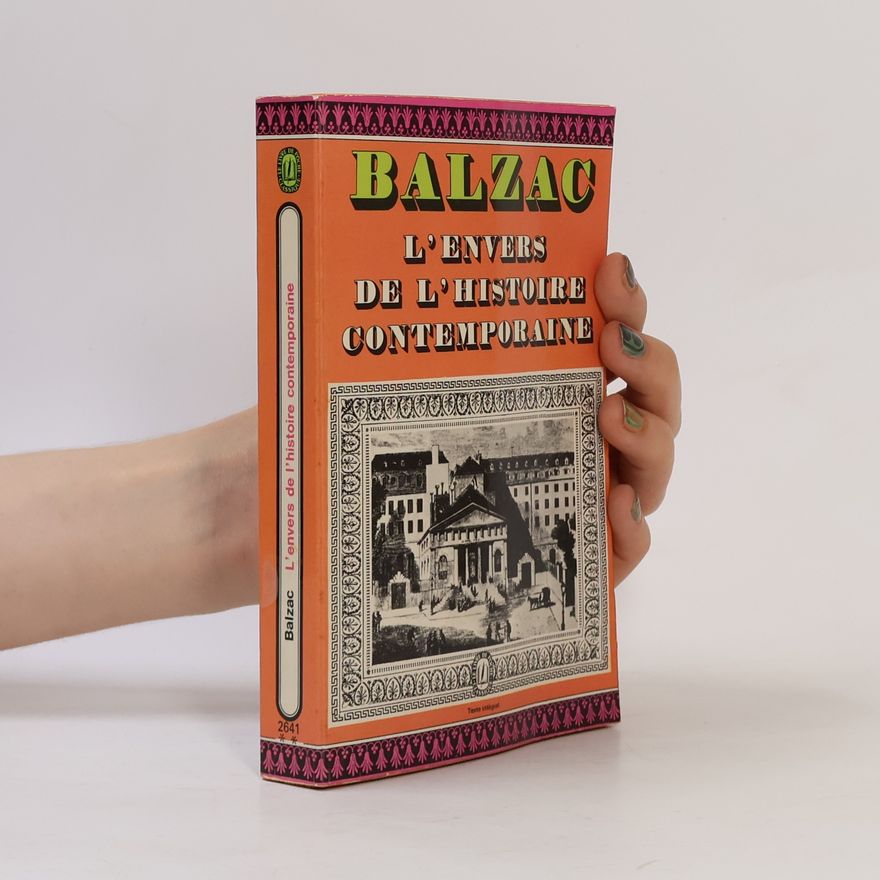 Honoré de Balzac L'Envers de l'histoire contemporaine