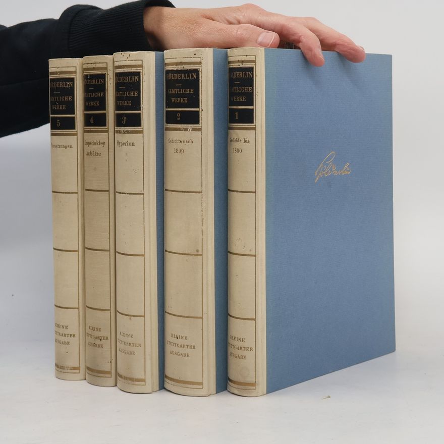 Friedrich Hölderlin Sämtliche Werke 1-5