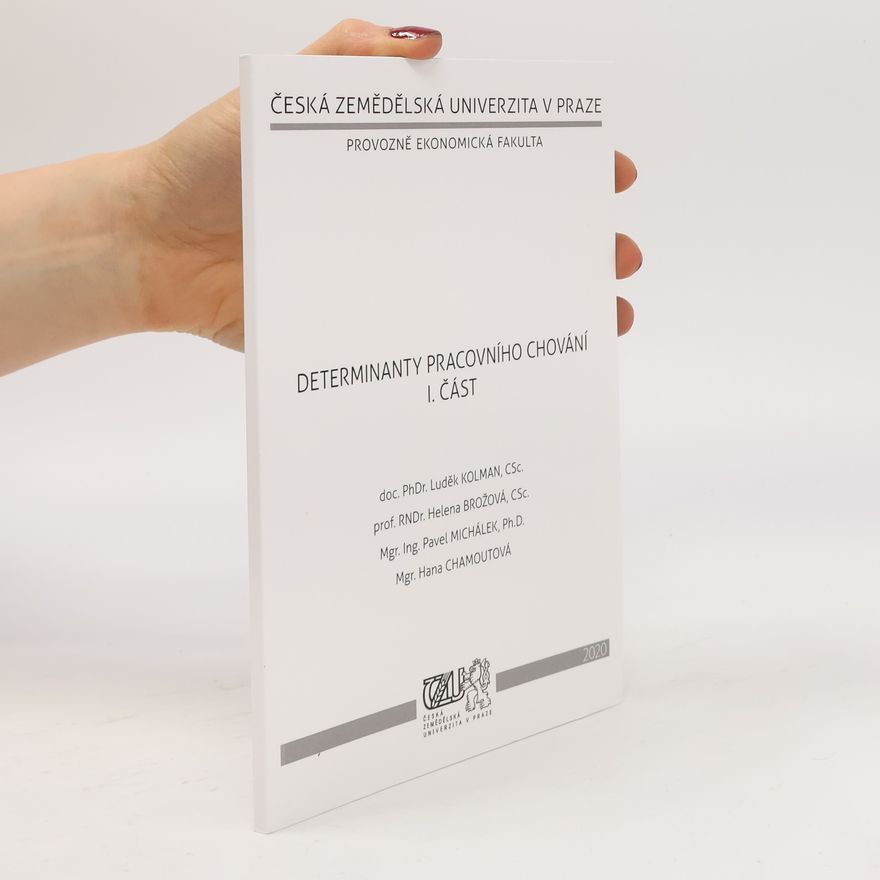 Kolektiv autorů Determinanty pracovního chování I. část