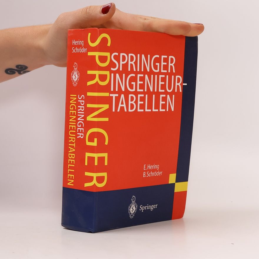 Bernd S.W. Schröder Springer Ingenieurtabellen