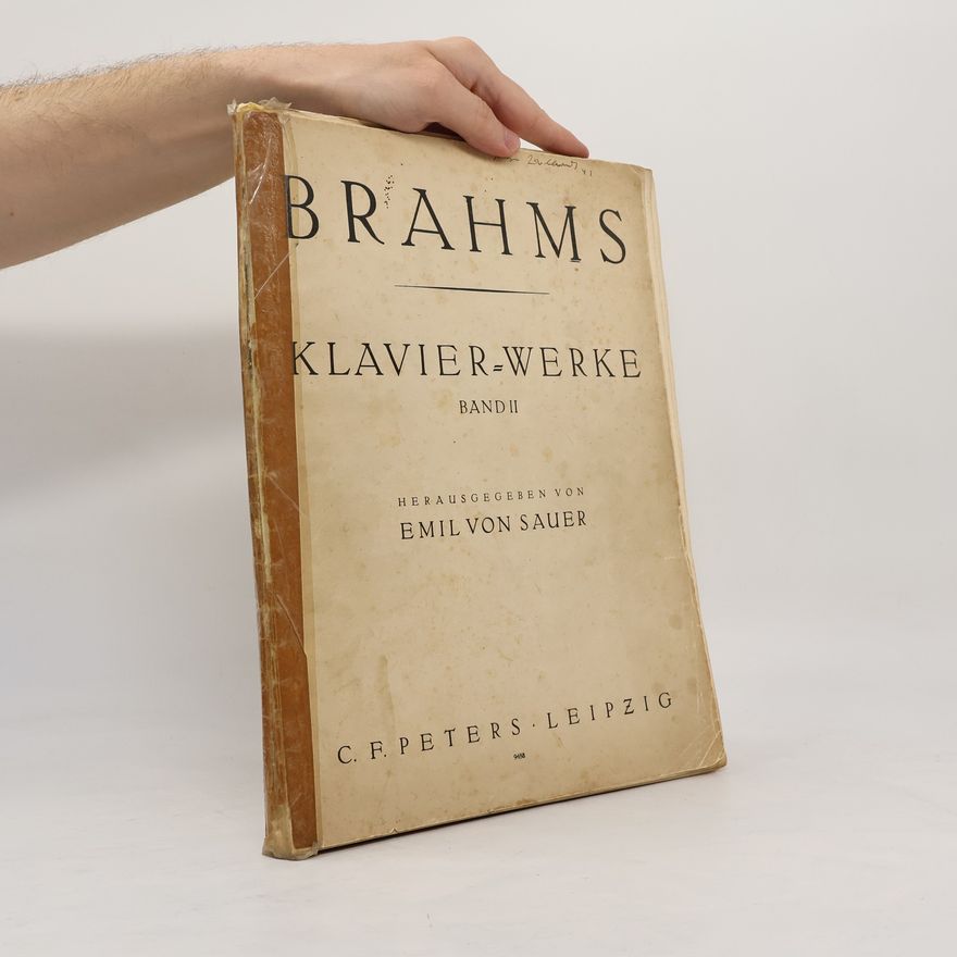 Johannes Brahms Brahms Klavier Werke Band II
