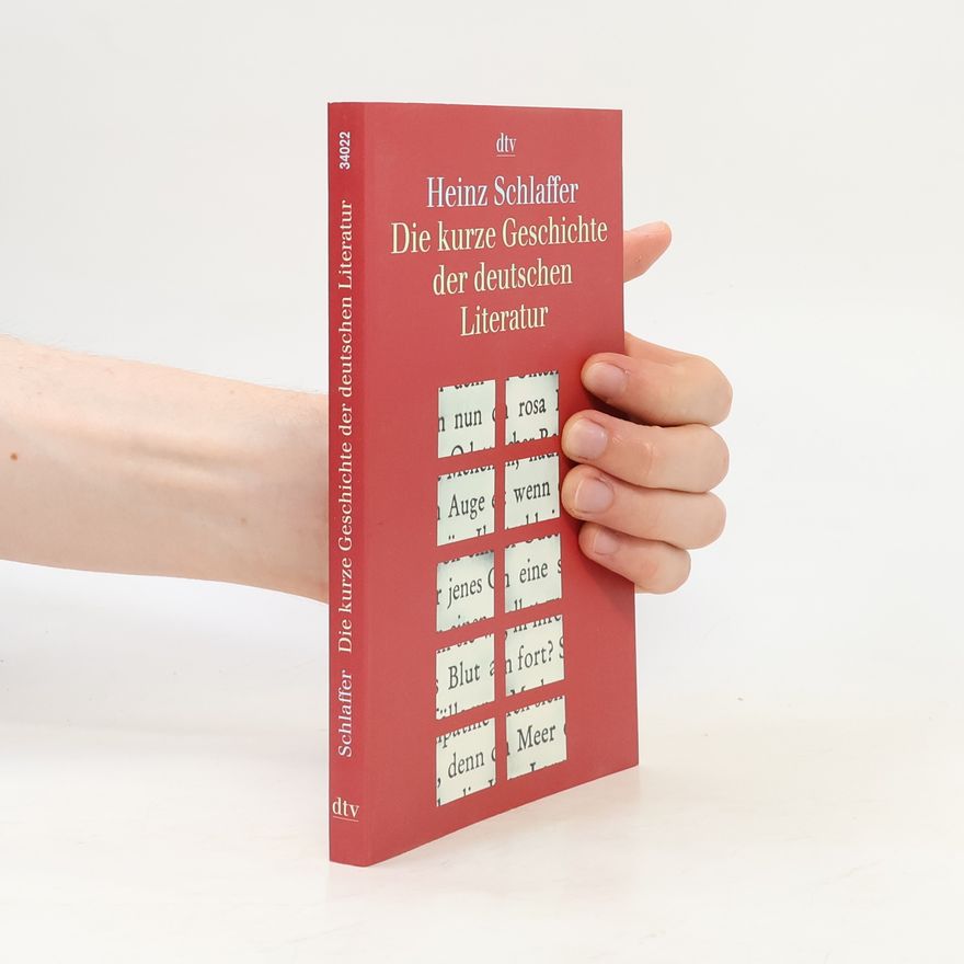 Heinz Schlaffer Die kurze Geschichte der deutschen Literatur