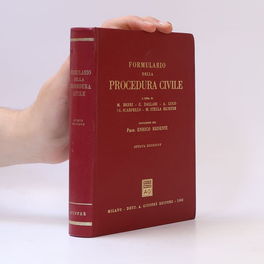 Enrico Redenti Formulario della procedura civile