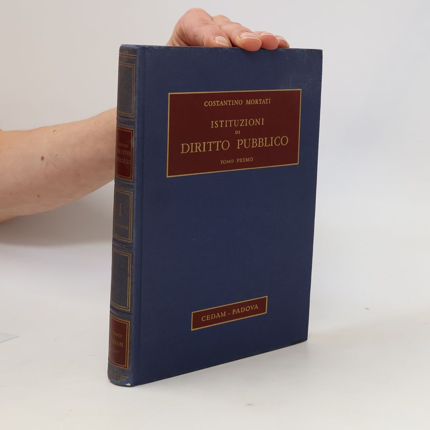 Constantino Mortati Istituzioni di diritto pubblico