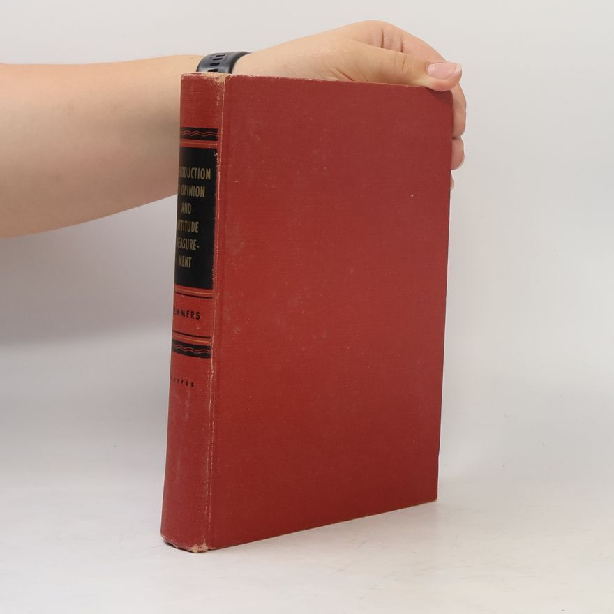 Hermann Henry Remmers Introduction to Opinion and Attitude Measurement