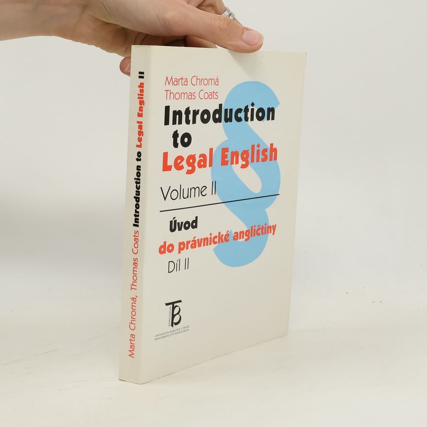 Marta Chromá Introduction to Legal English - Volume II