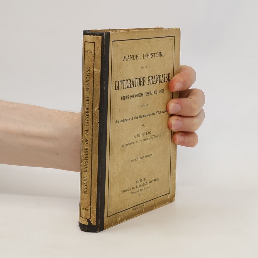 Various authors Histoire de la Littérature Française