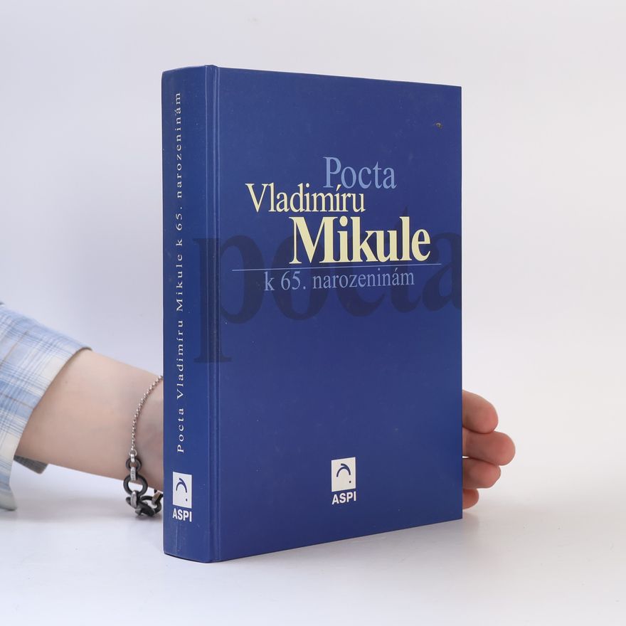 Oto Novotný Pocta Doc. JUDr. Vladimíru Mikule k 65. narozeninám
