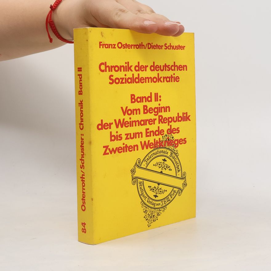 Franz Osterroth Chronik der deutschen Sozialdemokratie