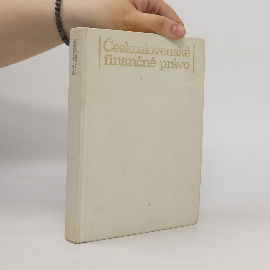 Various authors Československé finančné právo