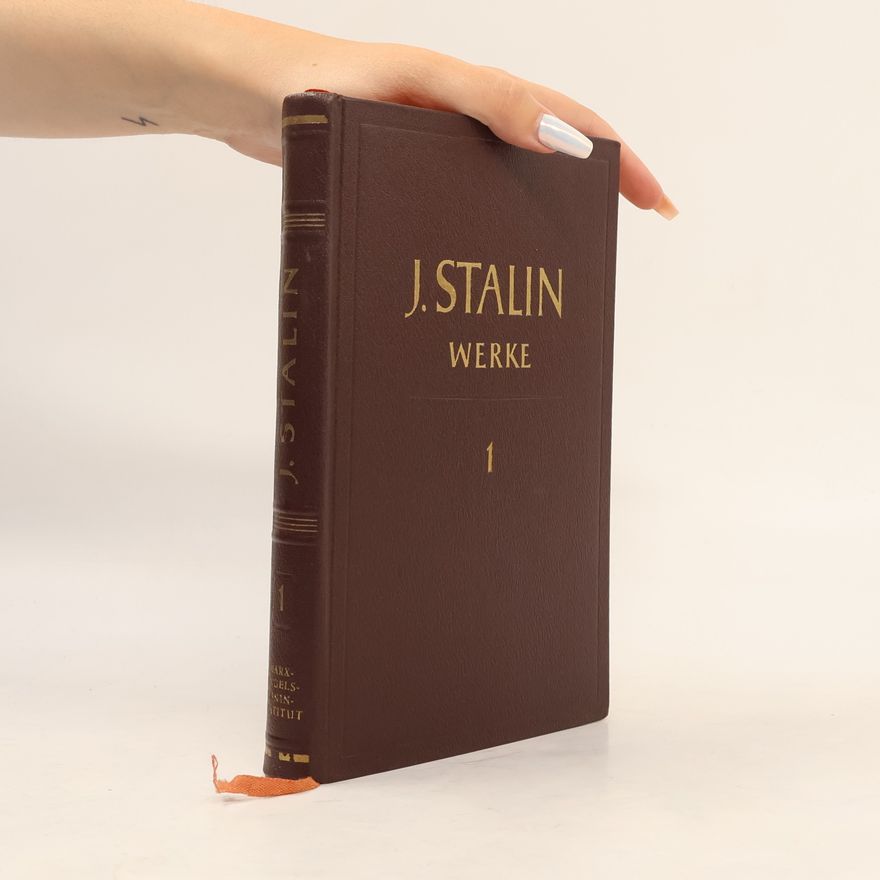 Josif Vissarionovič Stalin Werke. Band 1