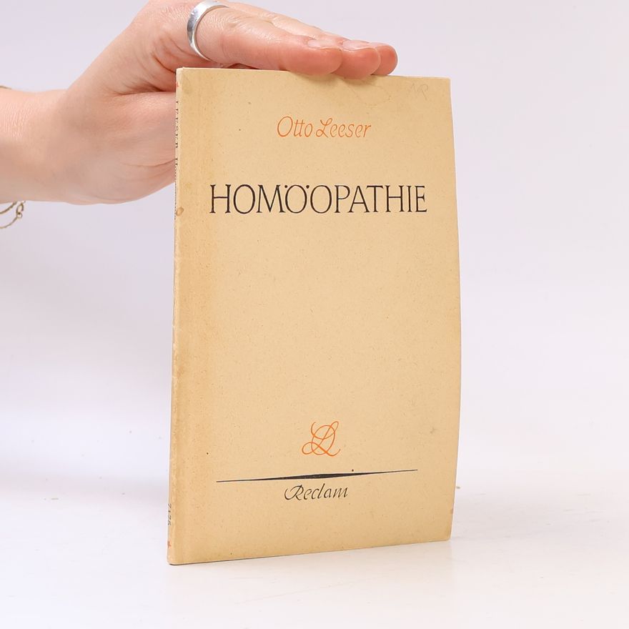 Otto Leeser Lehrbuch der Homöopathie