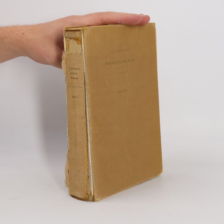 Werner Burkhard Schriftwerke deutscher Sprache II