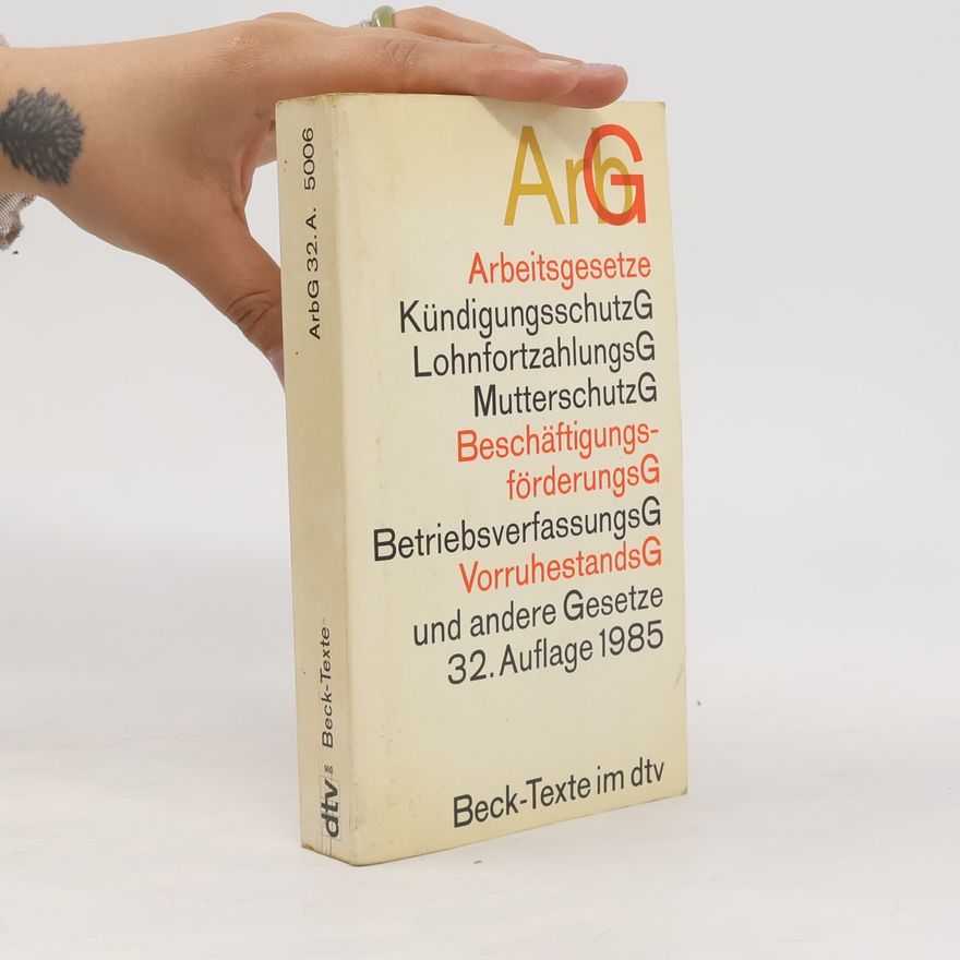 Autorenkollektiv Arbeitsgesetze