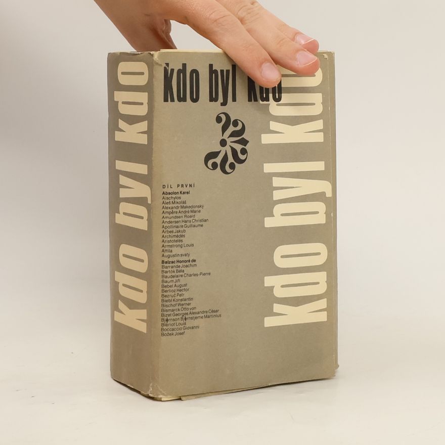 Ludvík Souček Kdo byl kdo. Díl první