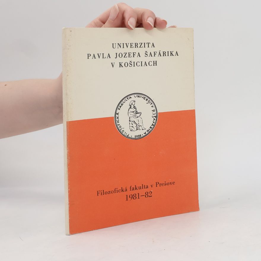Collectif d'auteurs Filozofická fakulta v Prešove 1981-82