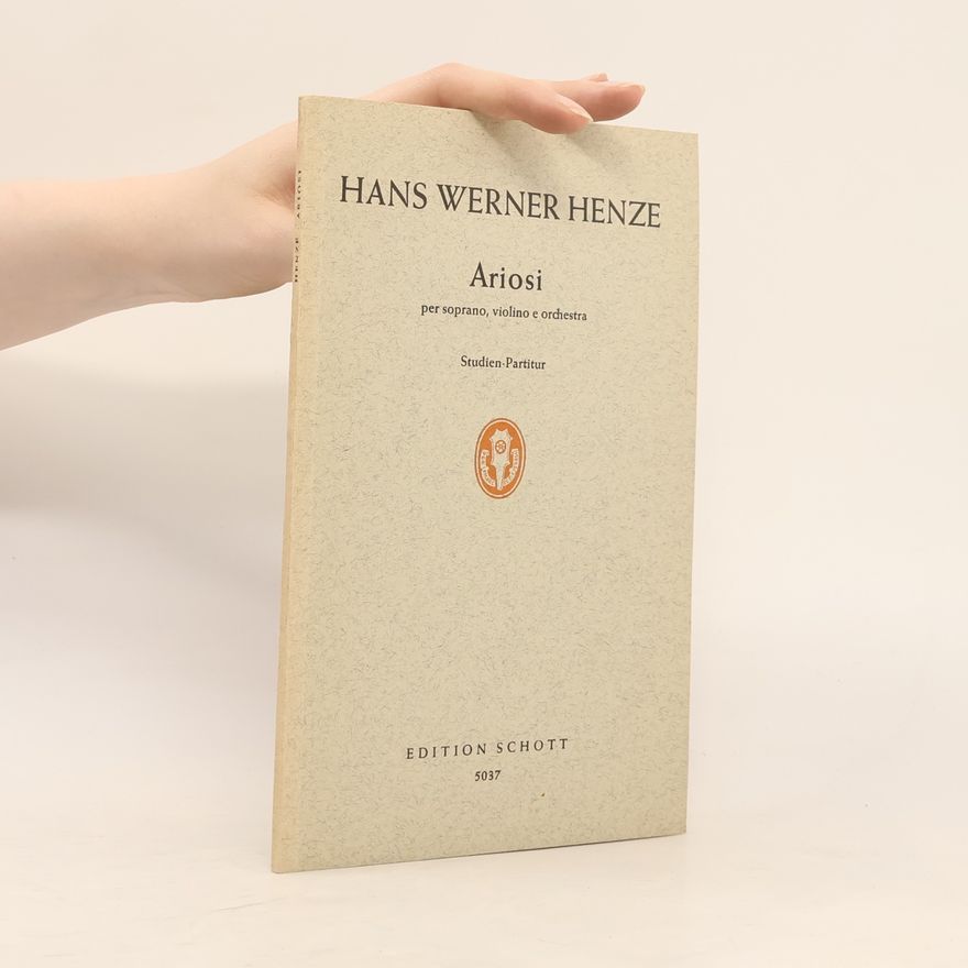 Hans Werner Henze Ariosi