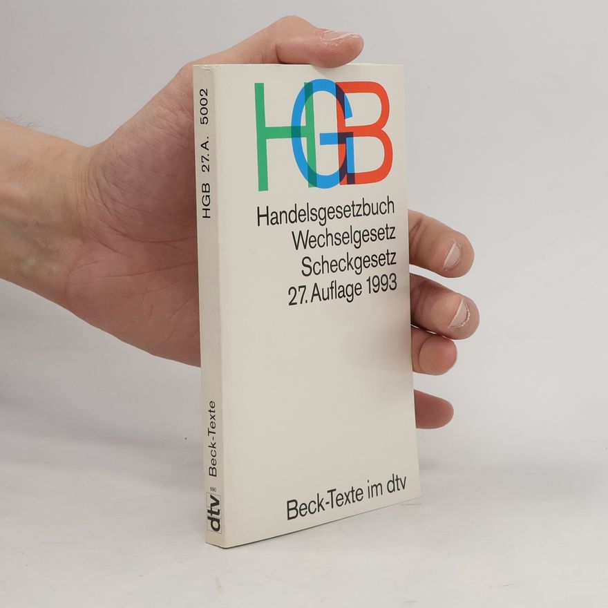 Klaus Hopt Handelsgesetzbuch
