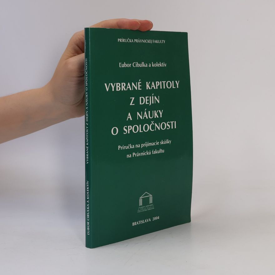 L'ubor Cibulka Vybrané kapitoly z dejín a náuky o spoločnosti