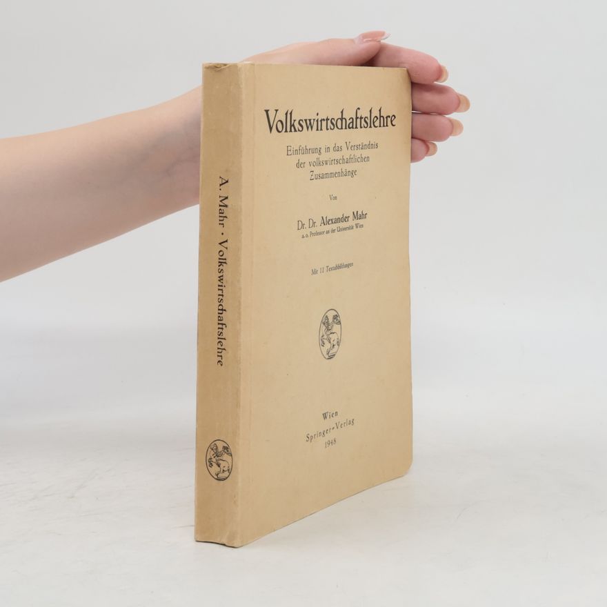 Alexander Mahr Volkswirtschaftslehre