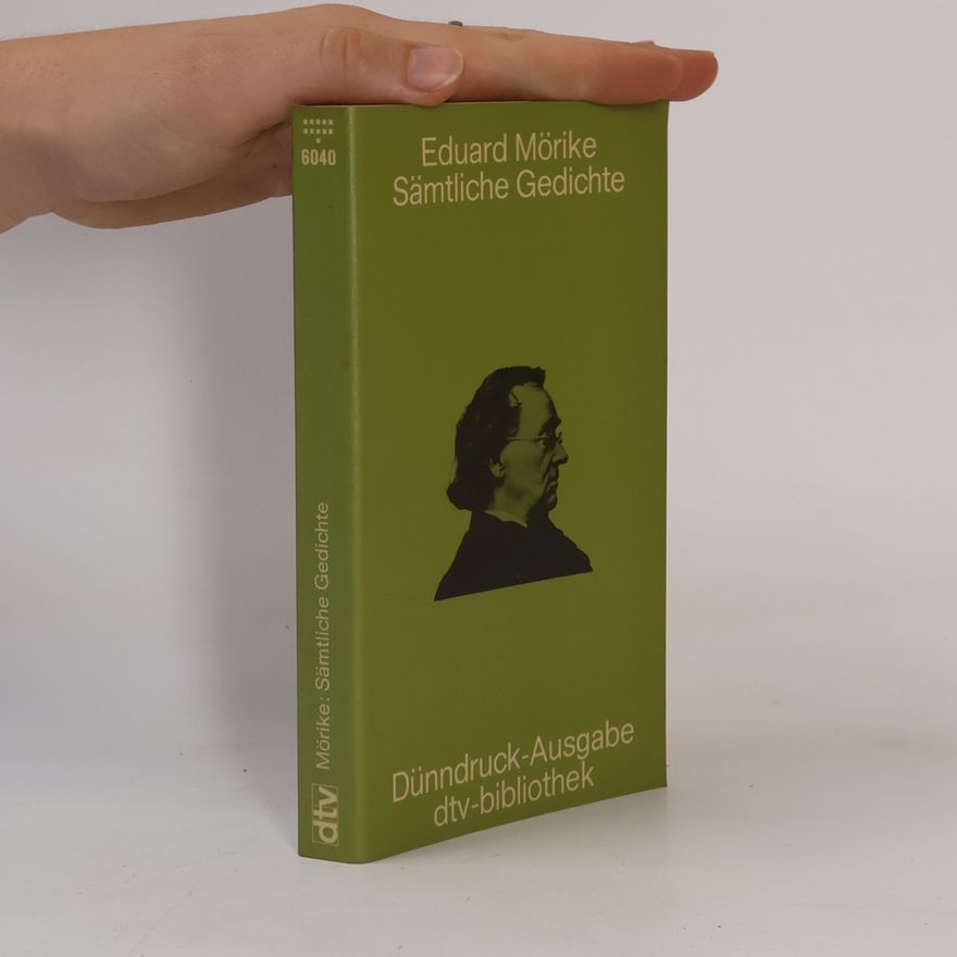 Eduard Mörike Sämtliche Gedichte; Übersetzungen - Dünndruck-Ausgabe