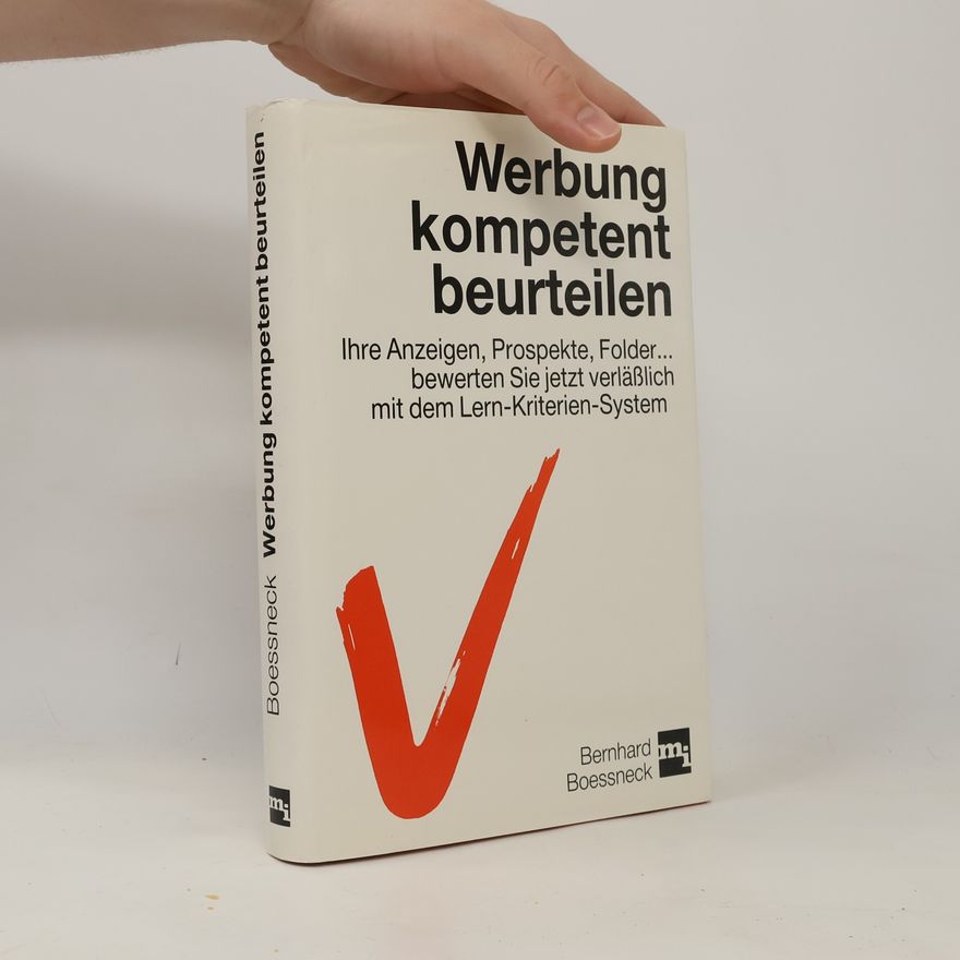 Bernhard Boessneck Werbung kompetent beurteilen