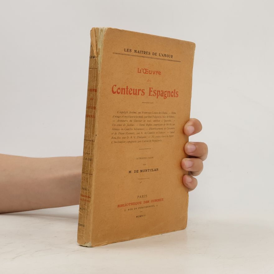 M. de Montclar L'Œuvre des Conteurs Espagnols