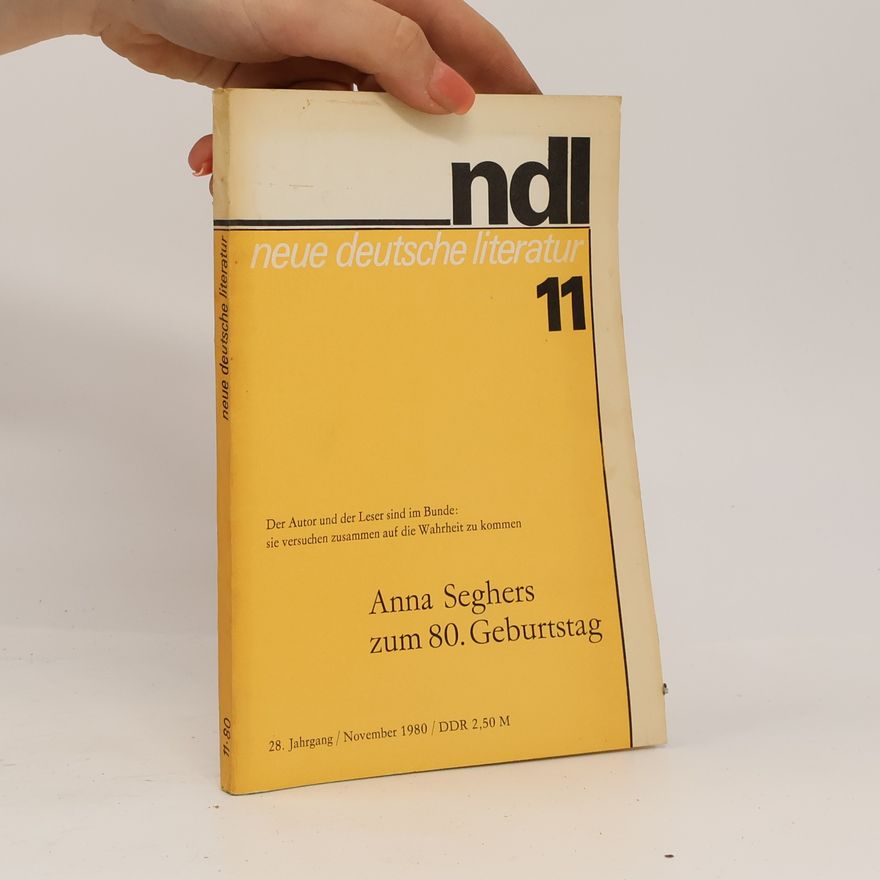 Collectif d'auteurs Neue Deutsche Literatur 11