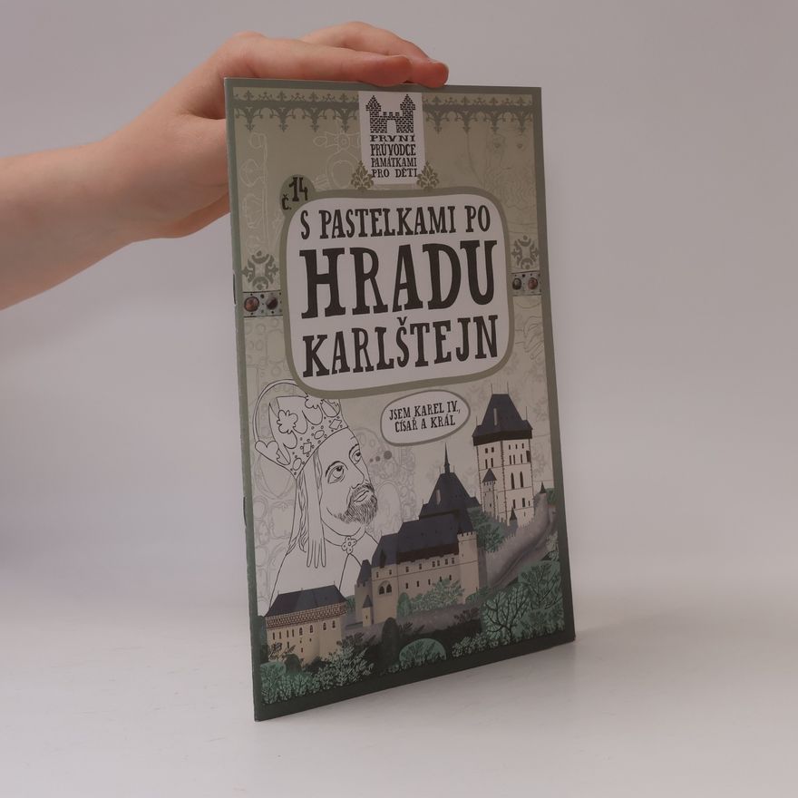 Eva Chupíková S pastelkami po hradu Karlštejn